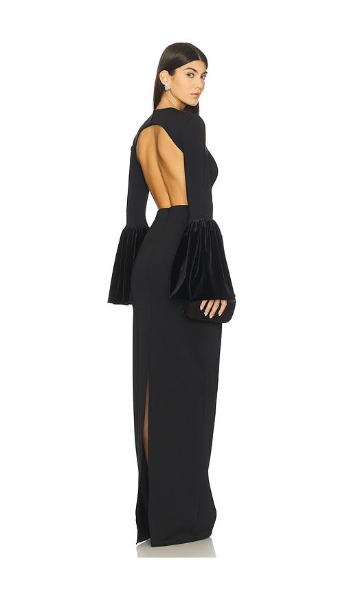 mother of all dorothy maxi dress in black.