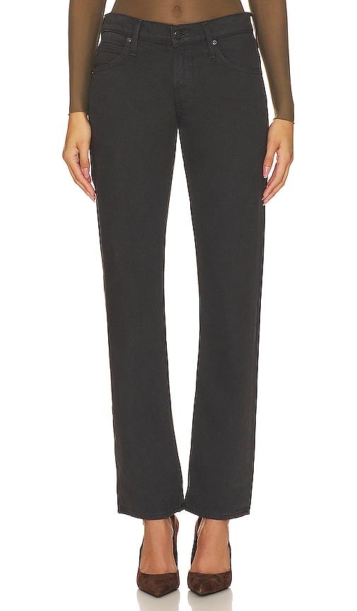 mother snacks! the down low sweet tooth skimp jeans in black.