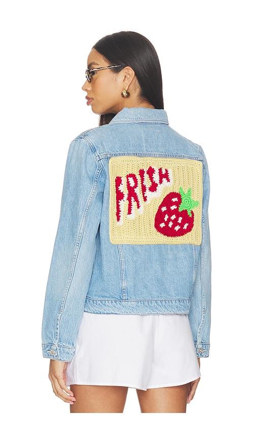 mother the bruiser jacket in blue.