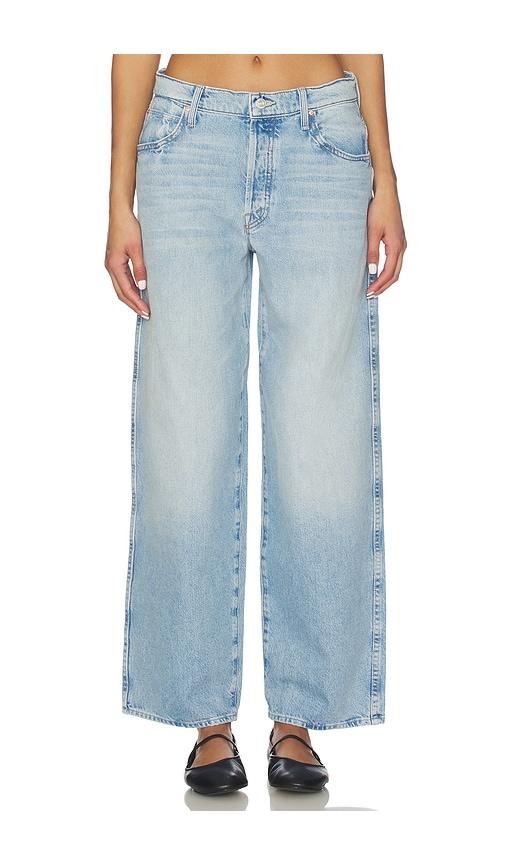 mother the delinquent button nerdy jeans in blue.