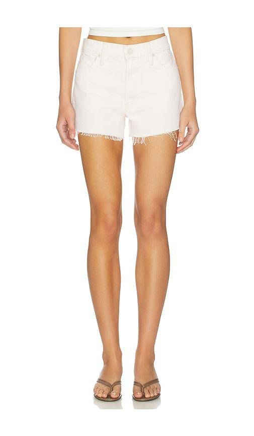 mother the dodger short fray in ivory.