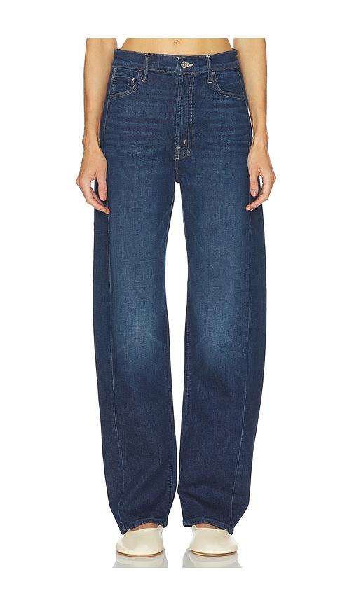 mother the full-pipe skimp jeans in blue.