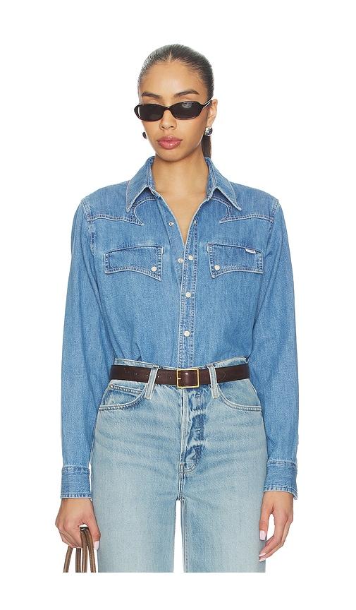 mother the gallop exes top in blue.