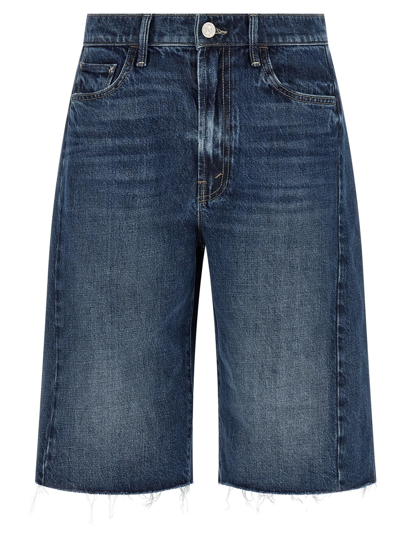 mother the half-pipe bermuda fray bermuda shorts