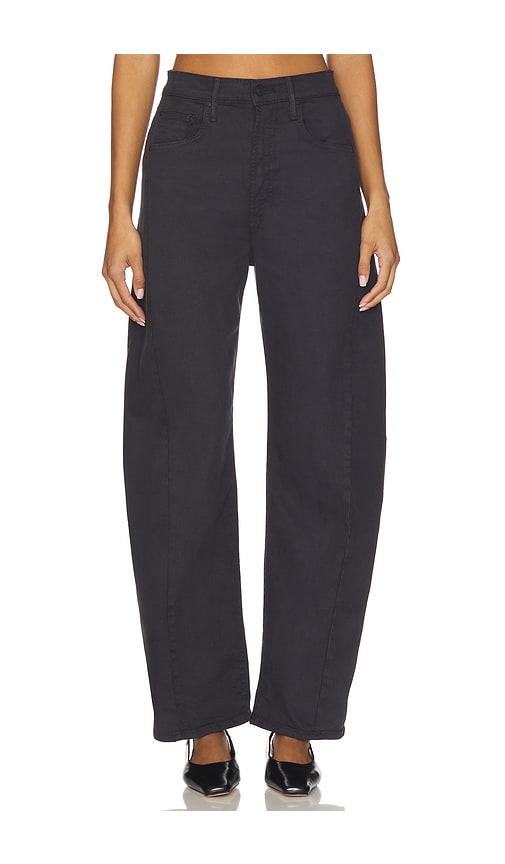 mother the half pipe flood jeans in black.