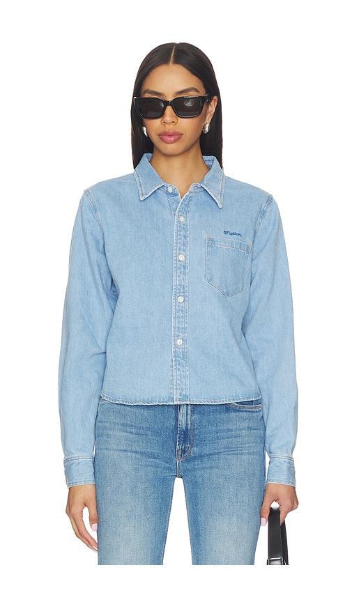 mother the honor roll shirt in blue.