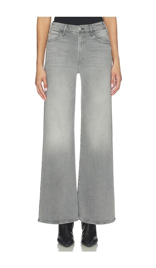 mother the hustler roller skimp jeans in grey.