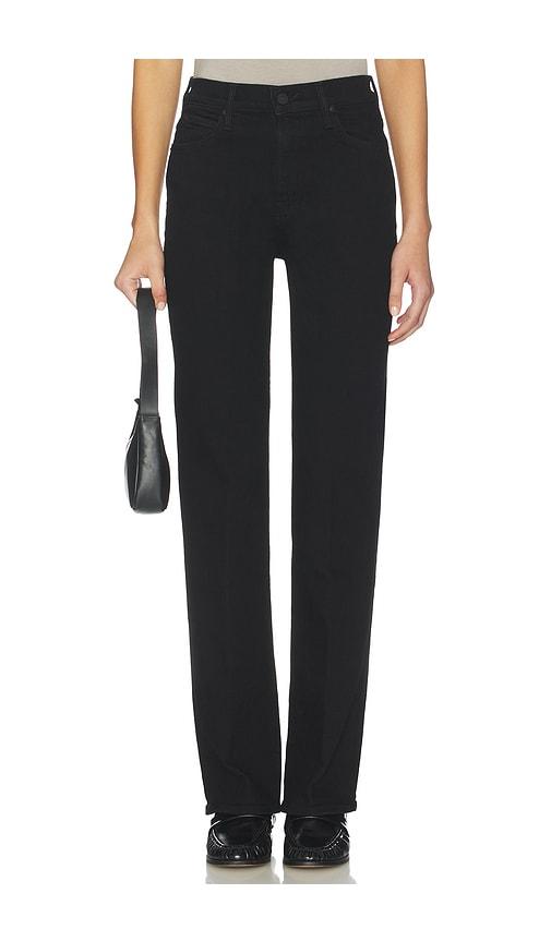 mother the kick it jeans in black.