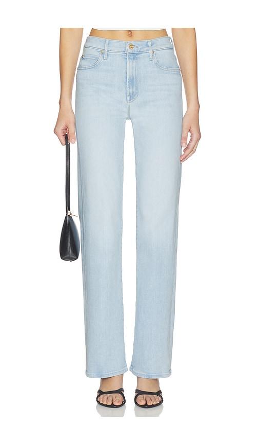 mother the kick it jeans in blue.