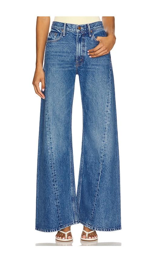 mother the lemon twist jeans in blue.