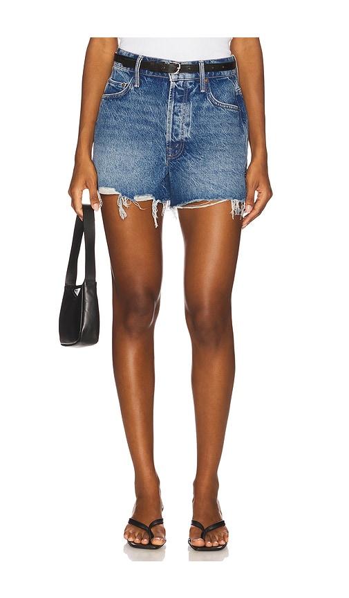 mother the main course short in blue.