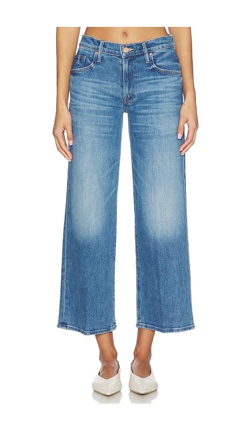 mother the mid rise maven ankle jeans in navy.