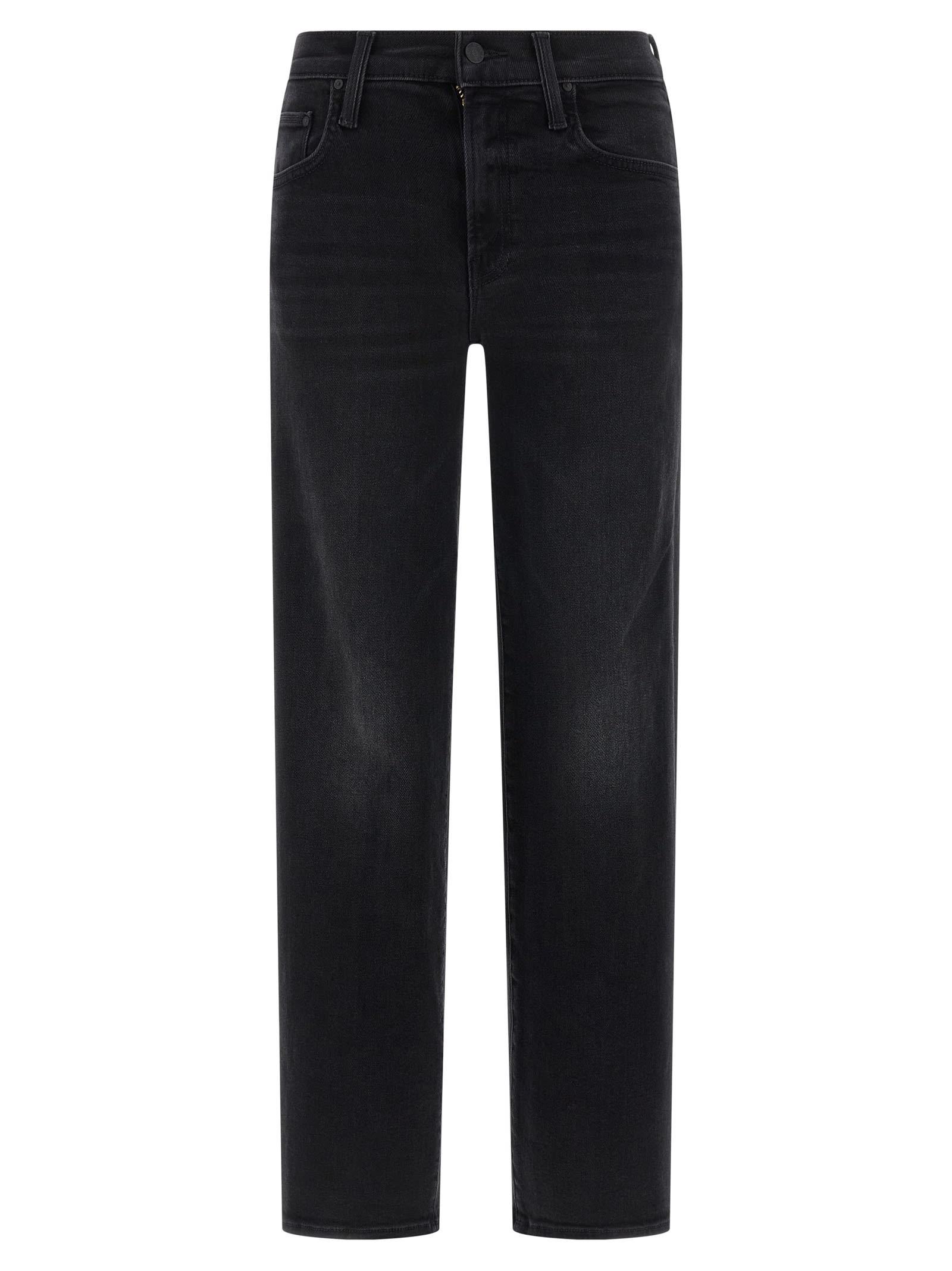 mother the mid rise rambler zip flood jeans