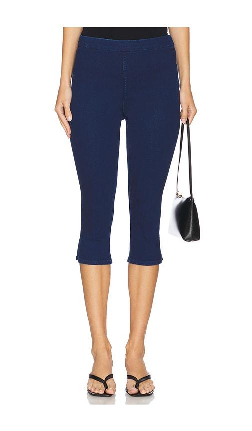 mother the nothing bunny snip jeans in blue.