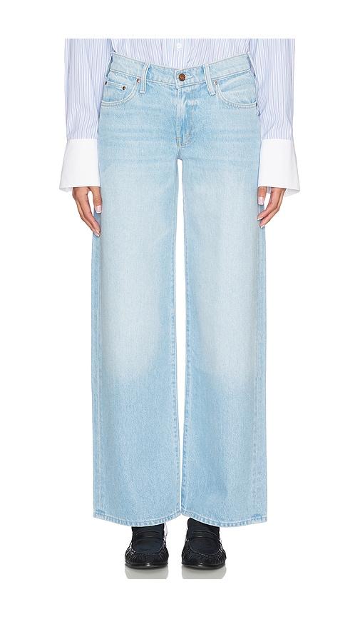 mother the popsicle sneak jeans in blue.