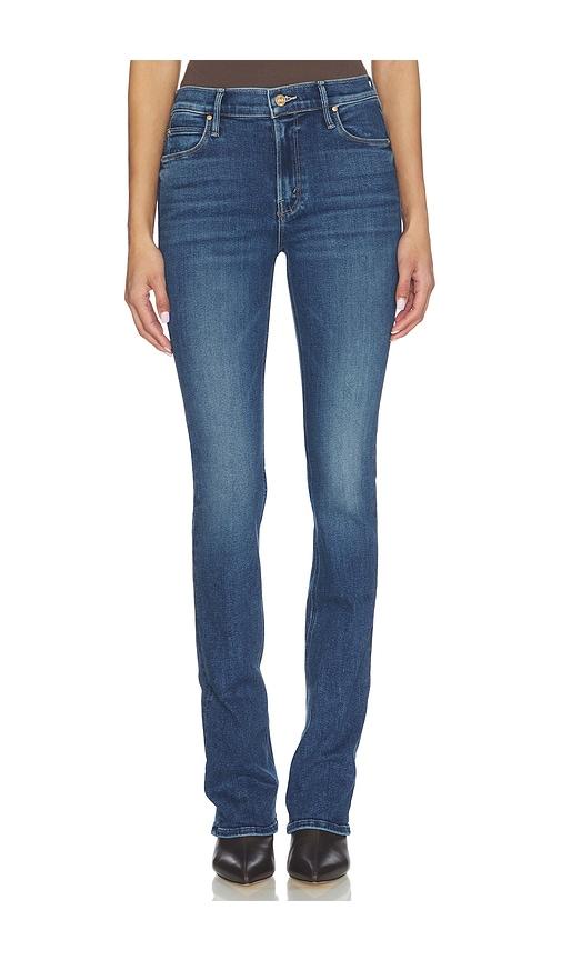 mother the runaway jeans in blue.