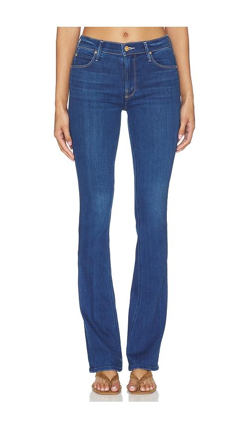 mother the runaway jeans in blue.