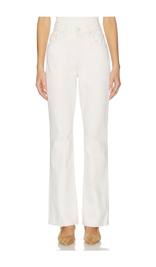 mother the scooter skimp jeans in white.
