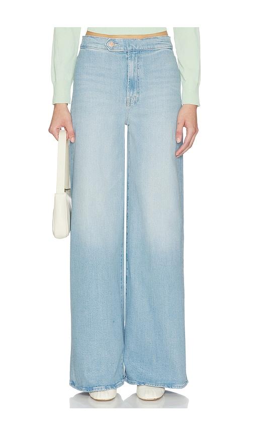 mother the tab undercover skimp jeans in you're my favorite in blue.