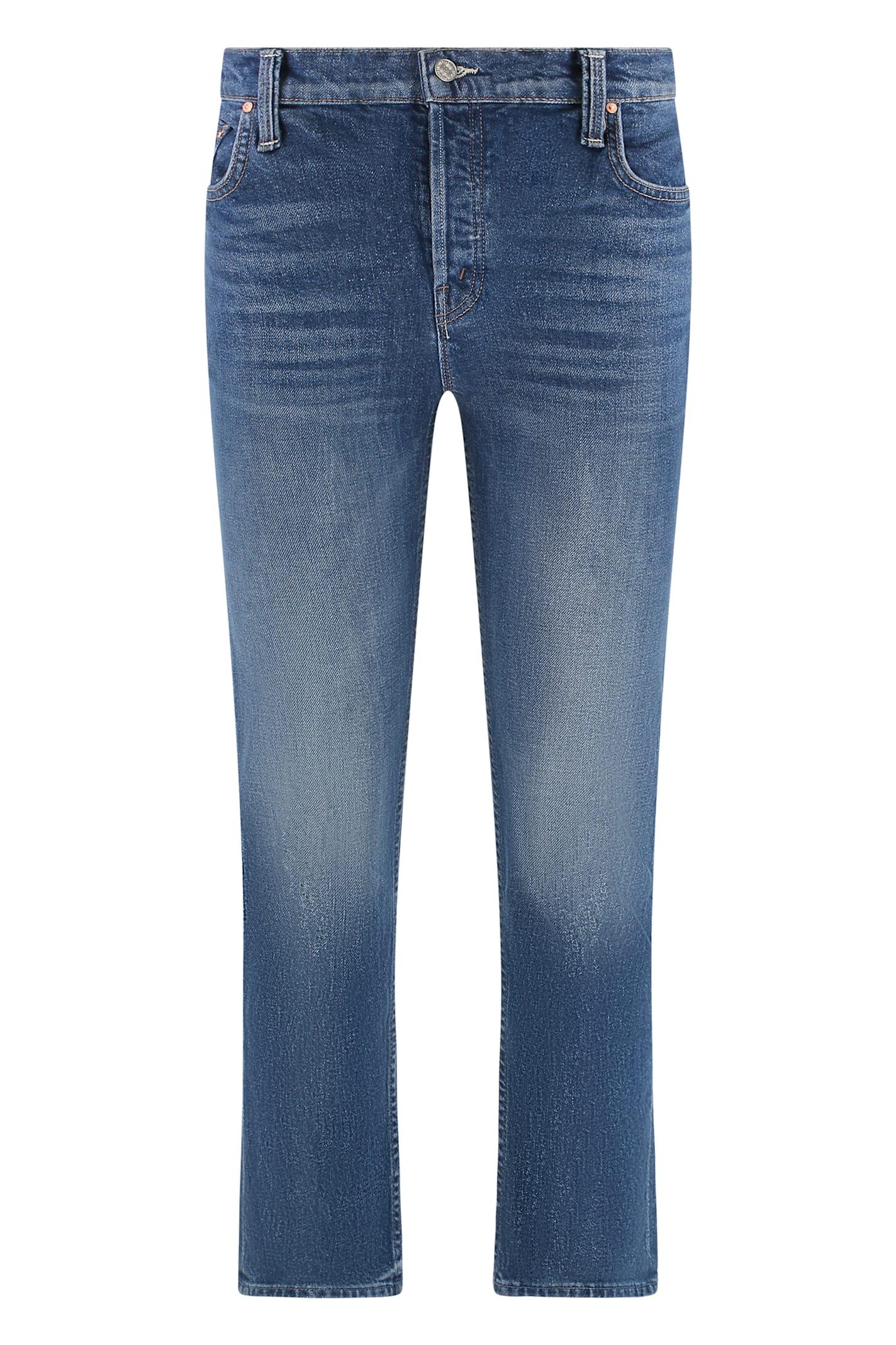 mother the tomcat ankle straight leg jeans