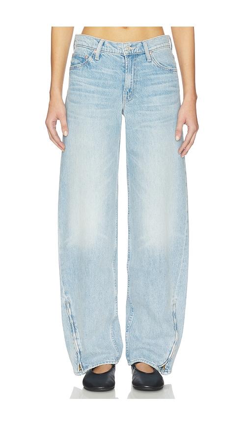 mother the turn key spinner sneak jeans in blue.