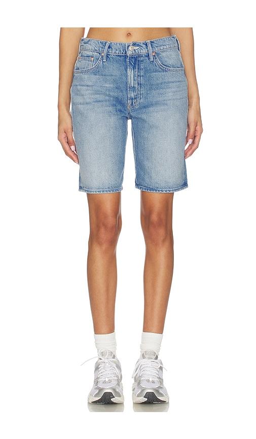 mother the undercover bermuda short in blue.