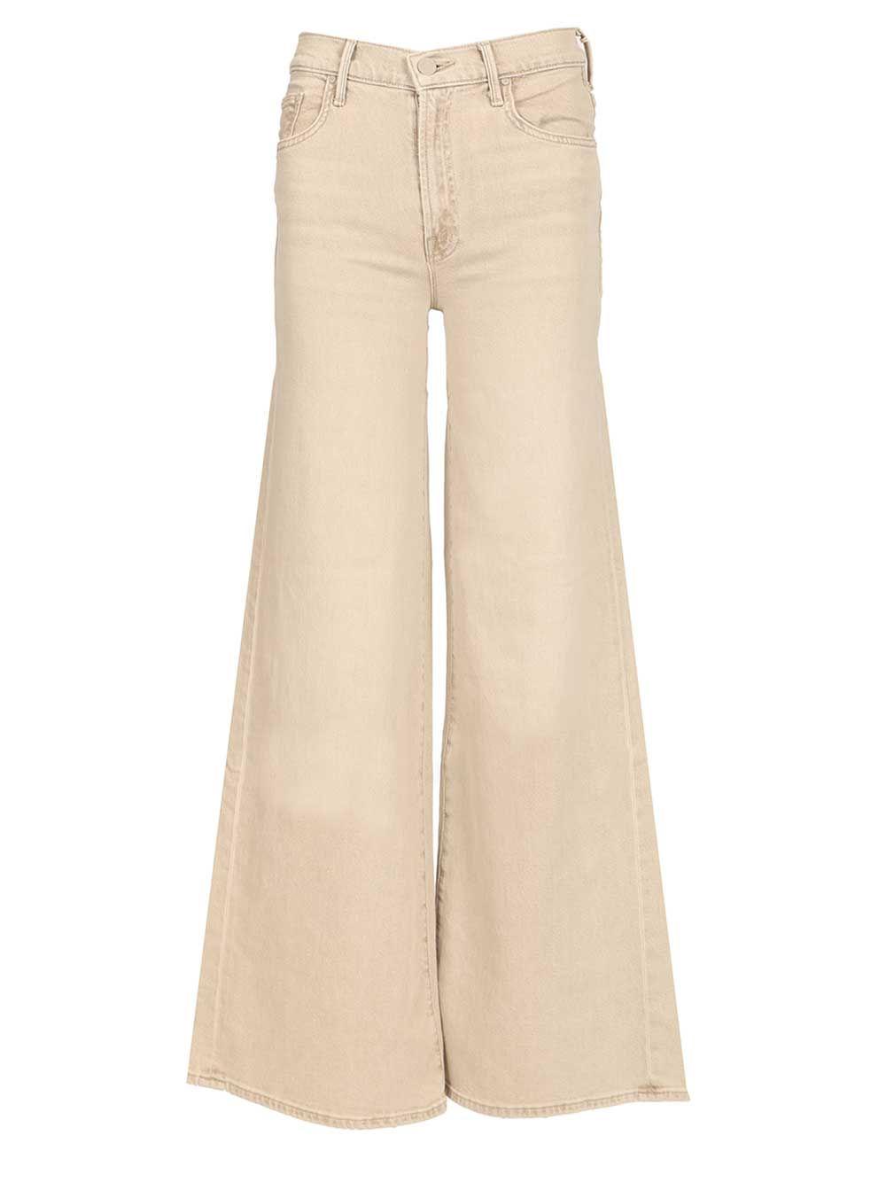mother undercover sneak jeans beige co ea - women