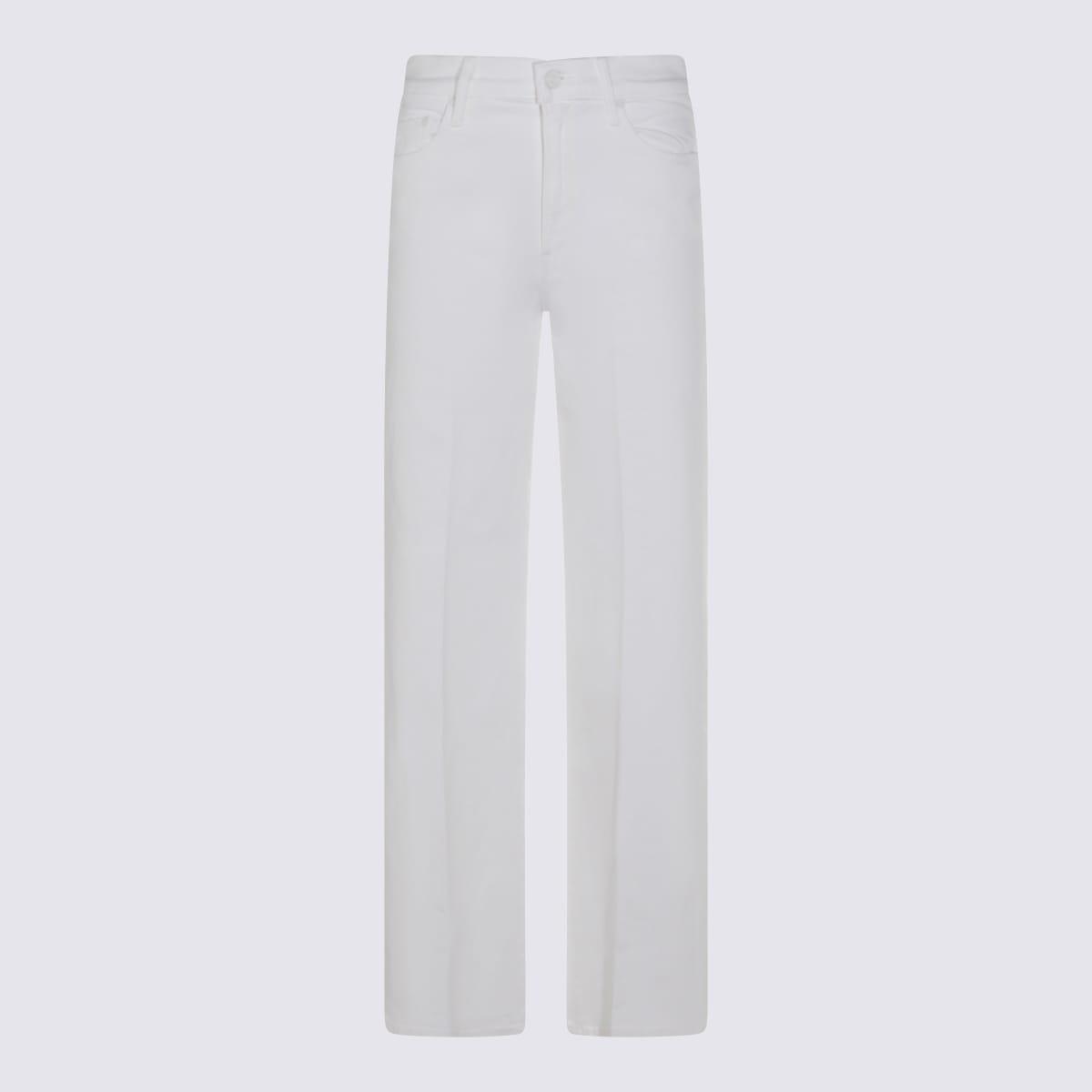 mother white cotton jeans