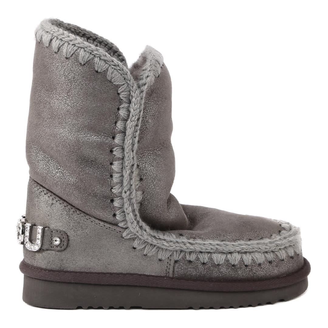 mou eskimo 24 rhinestones logo boots