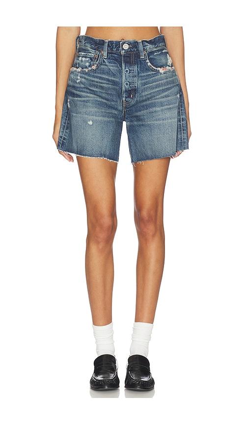 moussy vintage albion shorts in blue.