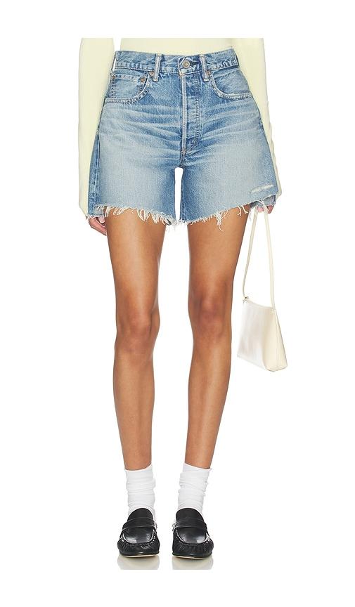 moussy vintage graterford long shorts in blue.