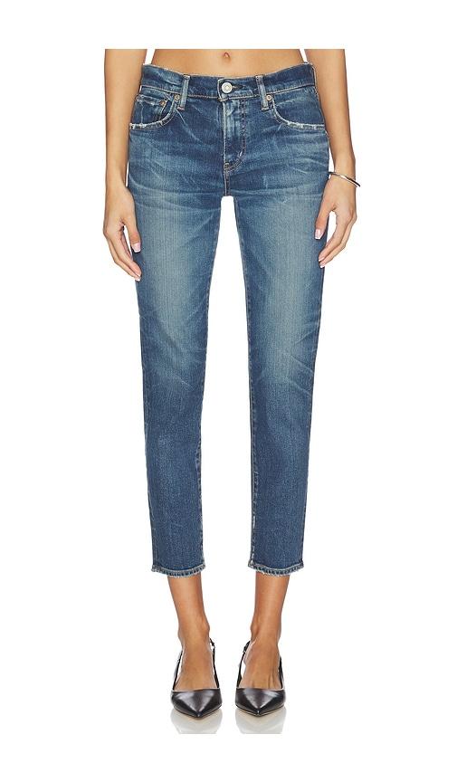 moussy vintage holliston skinny jeans in navy.