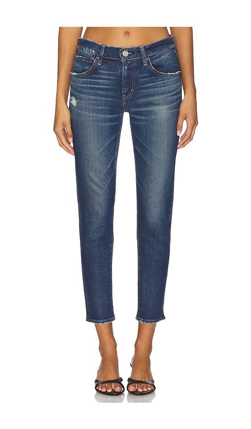 moussy vintage pinecrest skinny jeans in blue.