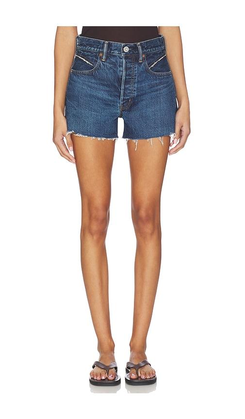 moussy vintage southborough western shorts in blue.