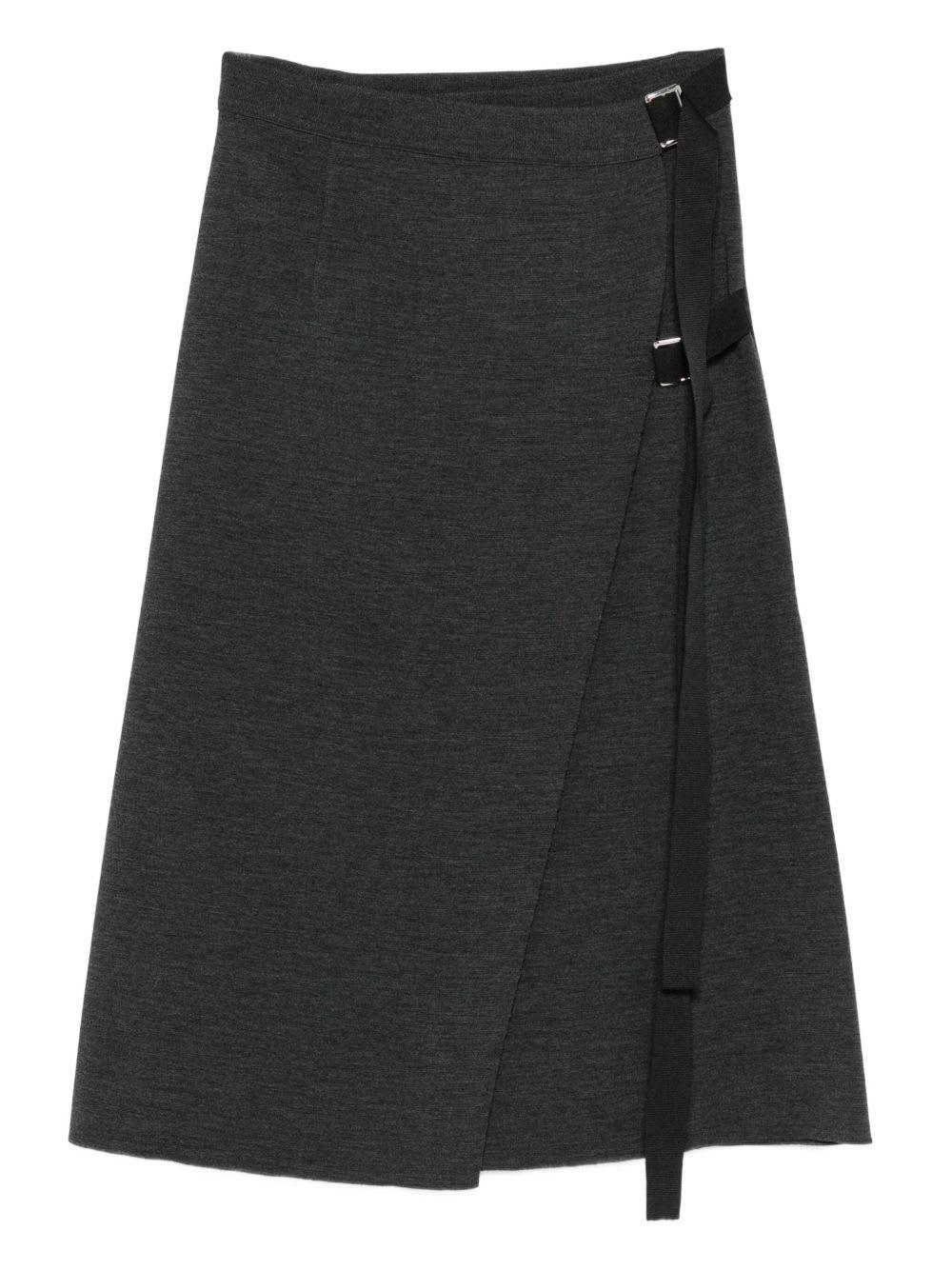 mrz wool midi skirt