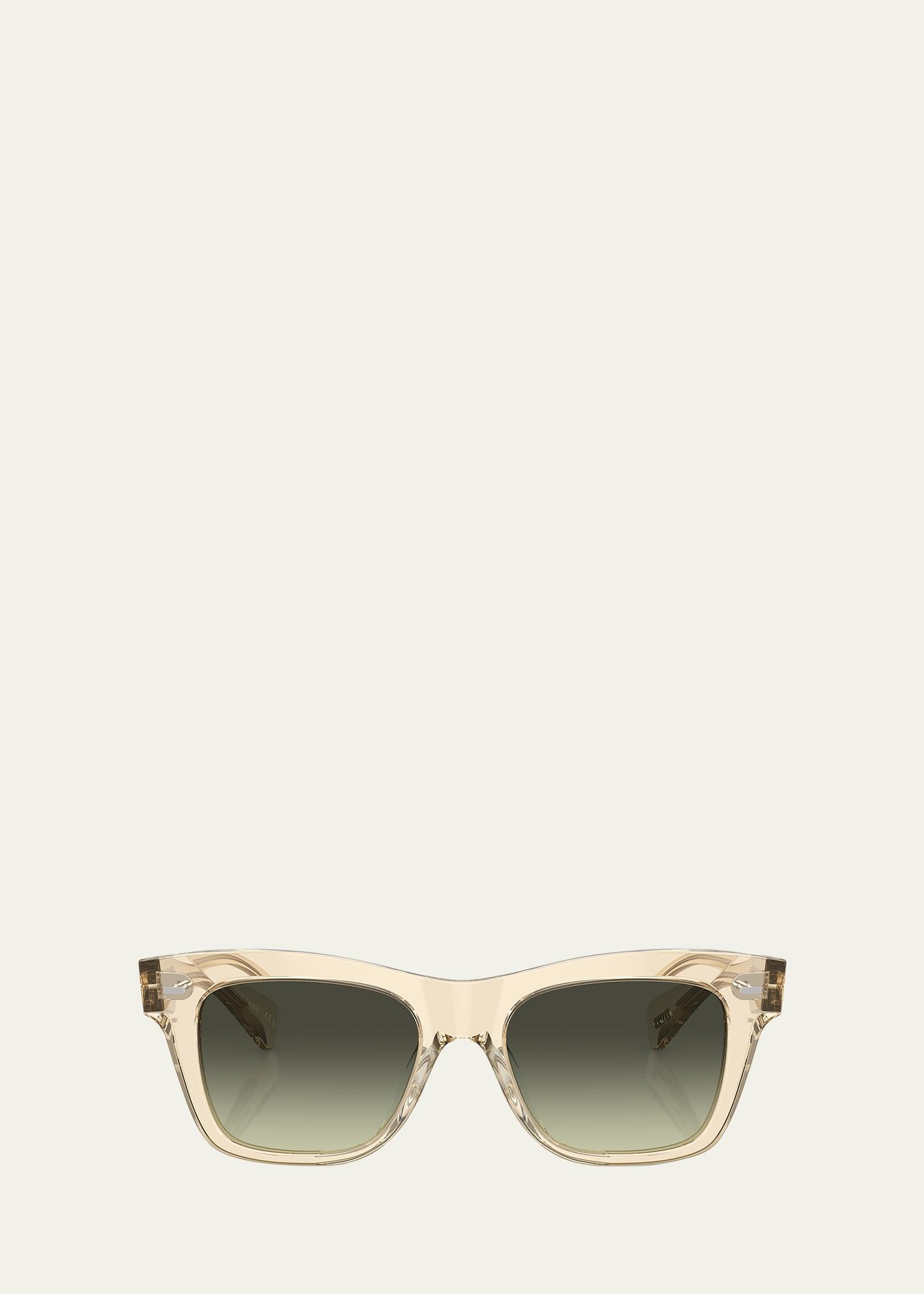 ms. oliver gradient acetate square sunglasses