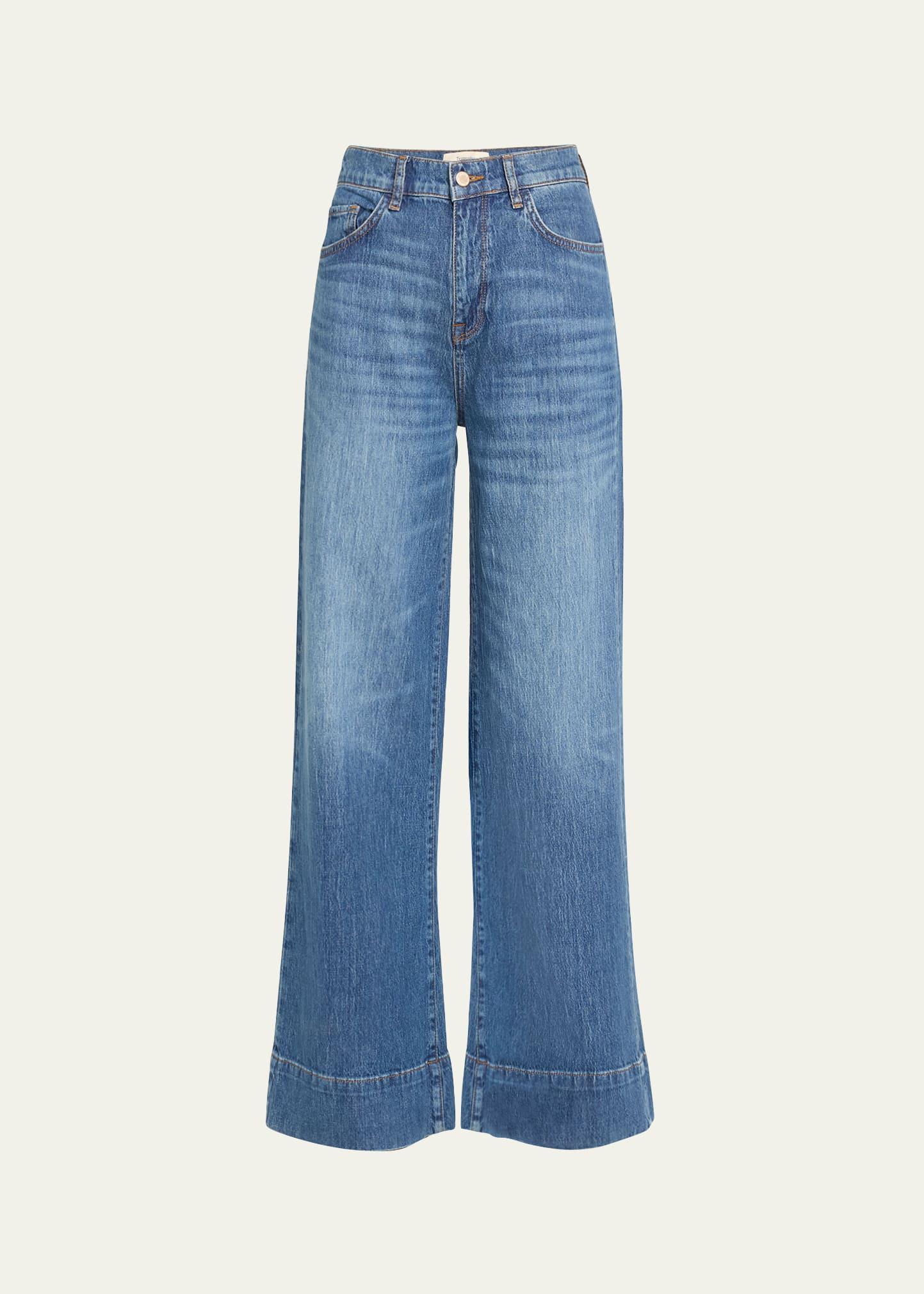 ms. onassis v-high rise wide-leg jeans