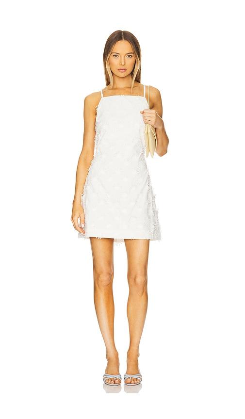 msgm 3d dress in white.