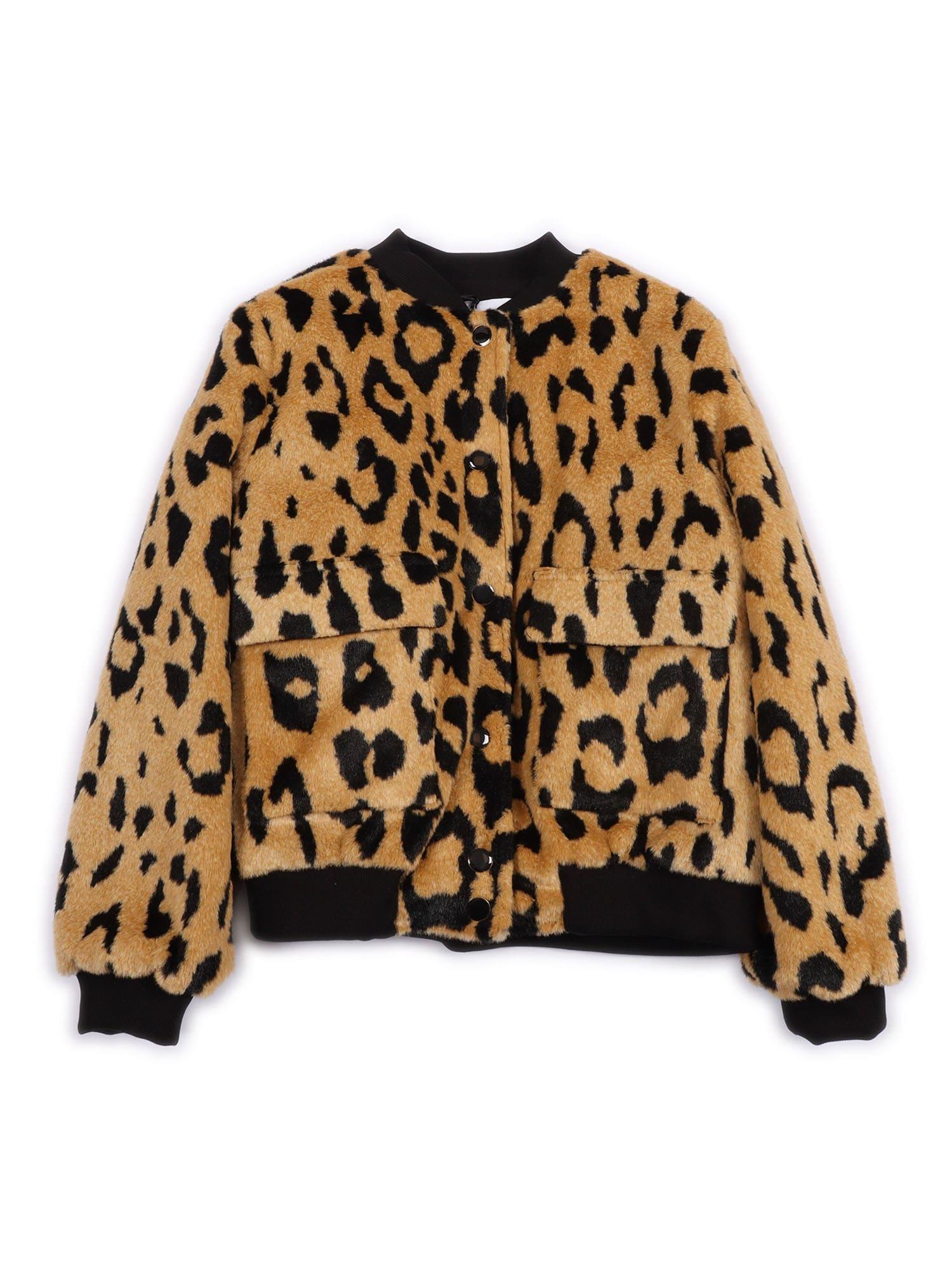 msgm animalier fur bomber girl