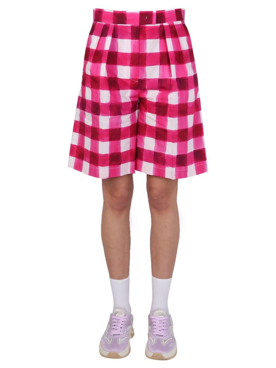 msgm check shorts