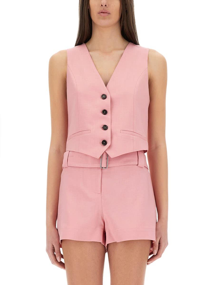 msgm cropped vest