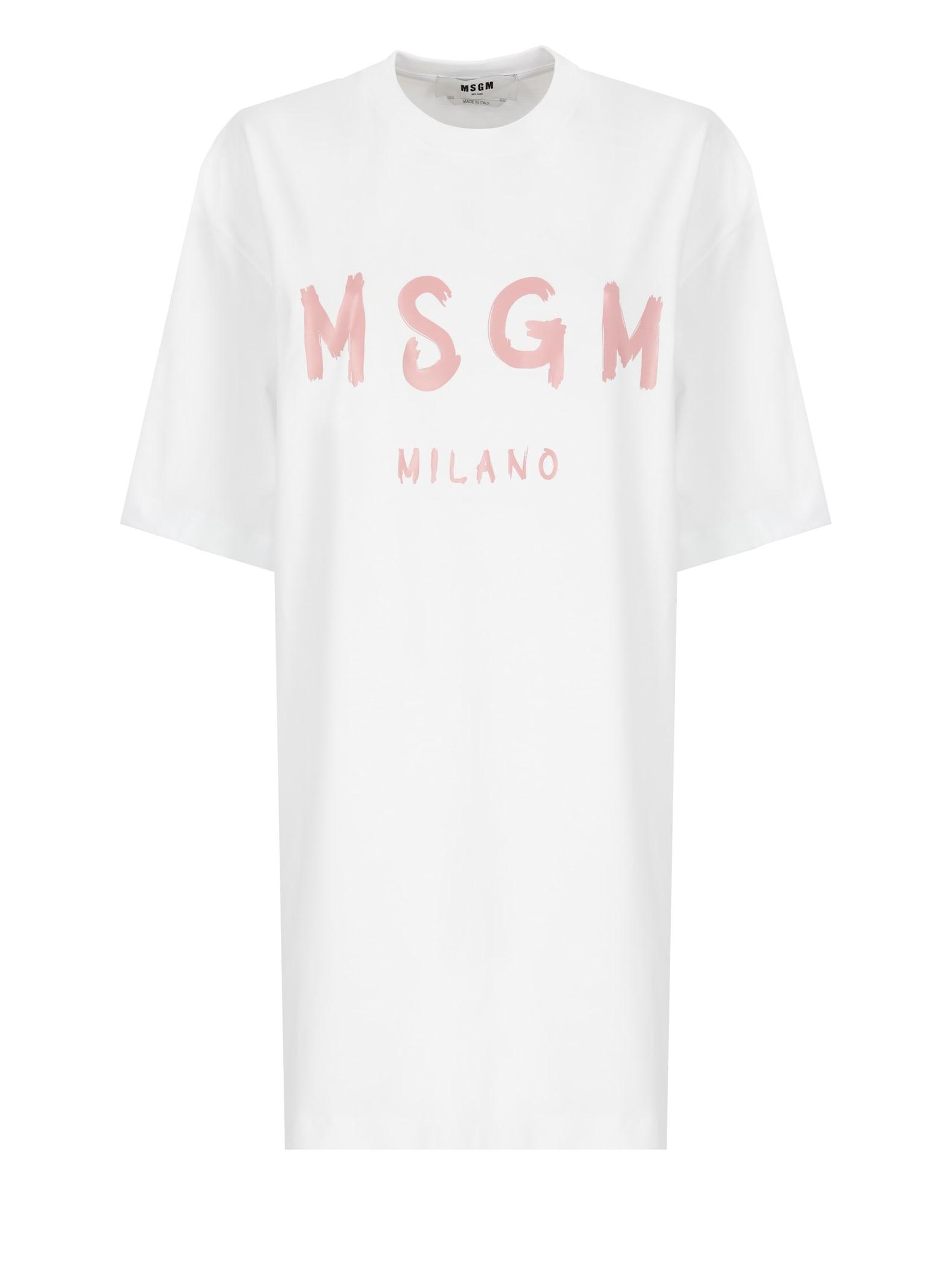 msgm dress with logo