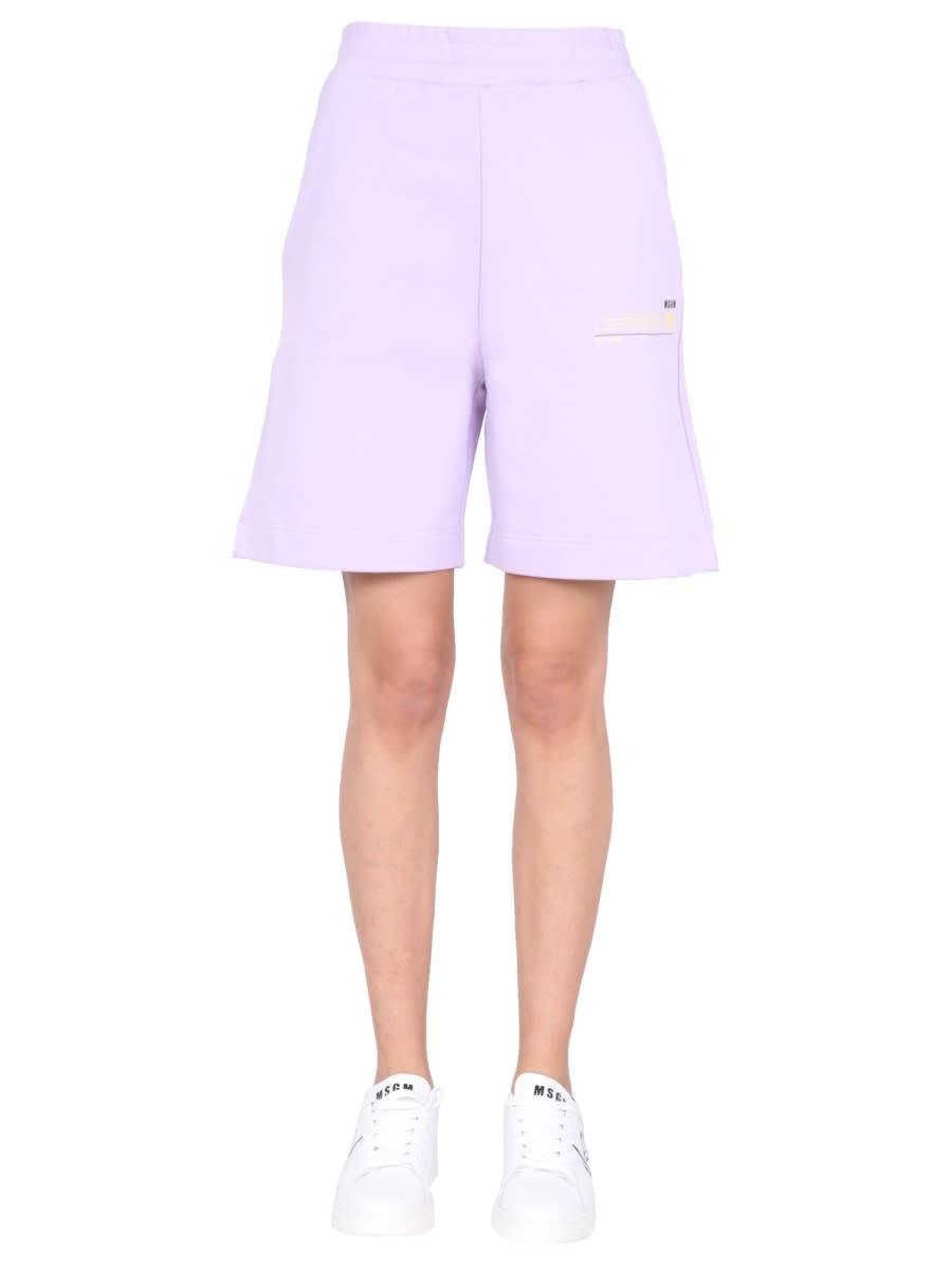 msgm fantastic green bermuda