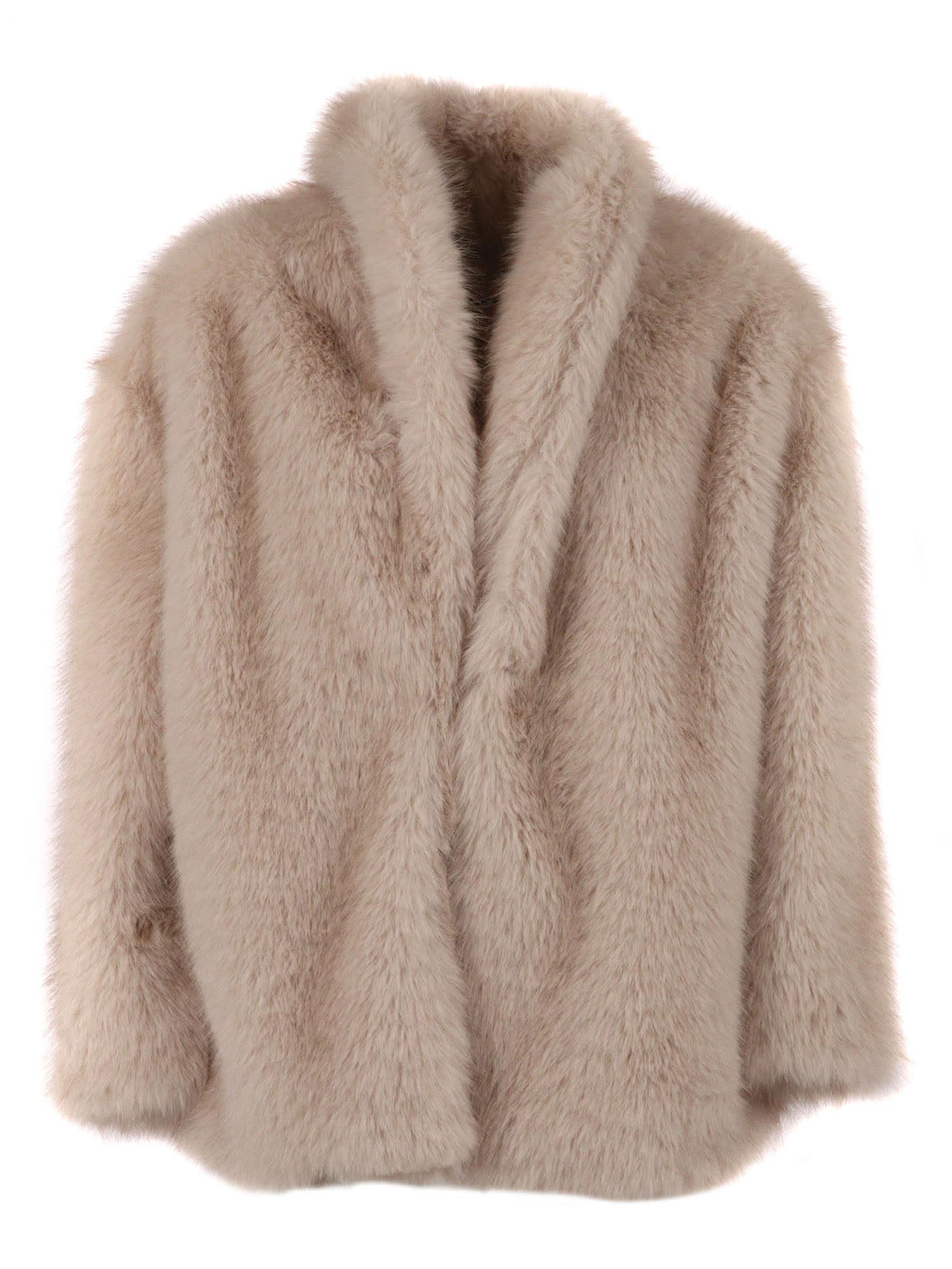 msgm fur coat girl