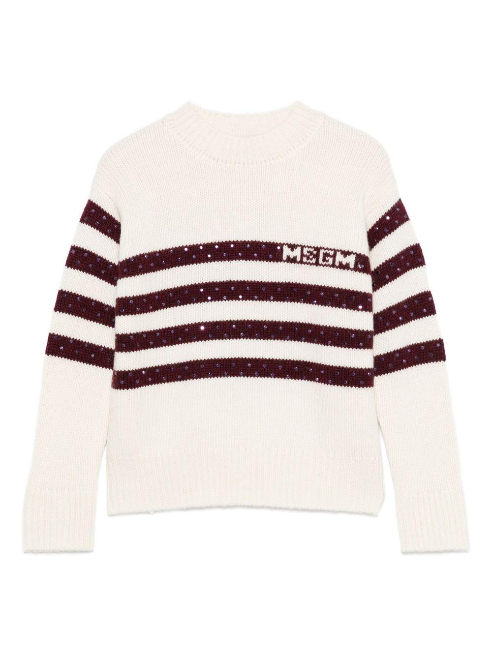 msgm kids sequined sweater