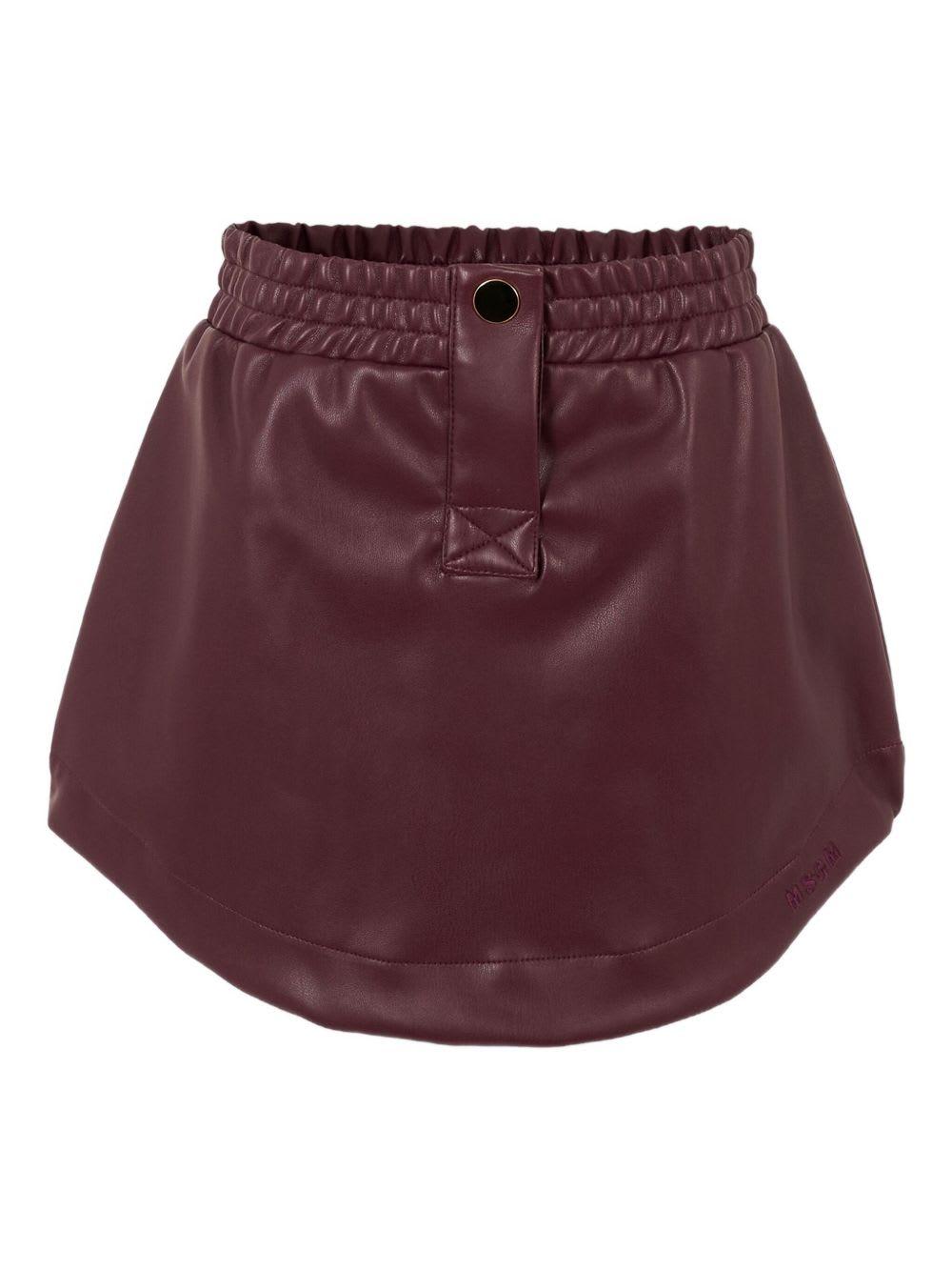 msgm kids skirt with elastic waist