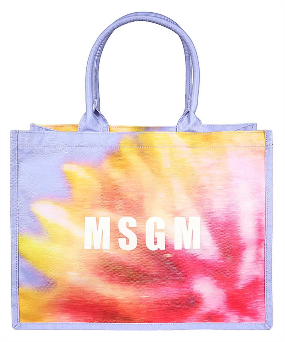 msgm logo detail tote bag