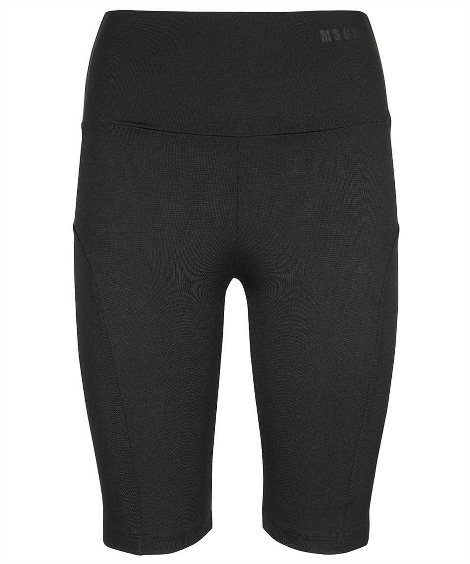 msgm logo print shorts