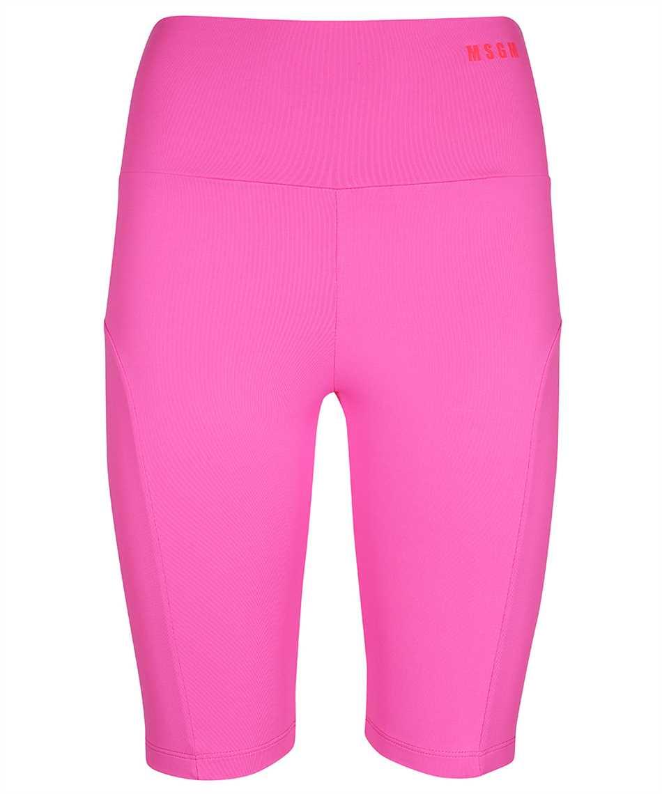 msgm logo print shorts