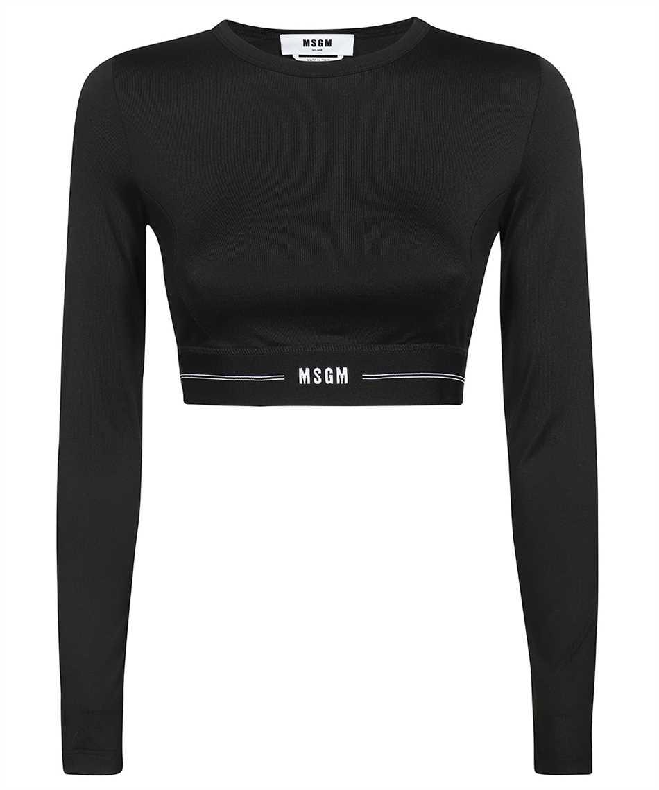 msgm long sleeve crop top